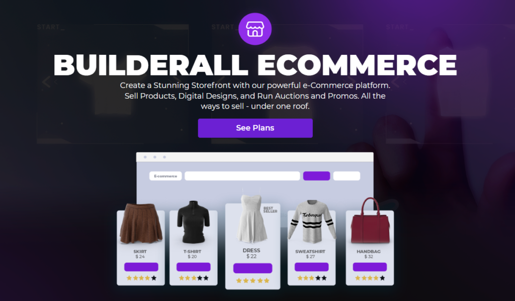 Leadpages vs Builderall: Builderall E-commerce Features