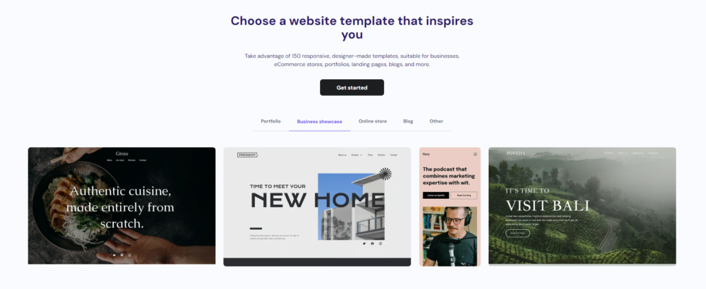 hostinger website builder: Customizable Templates