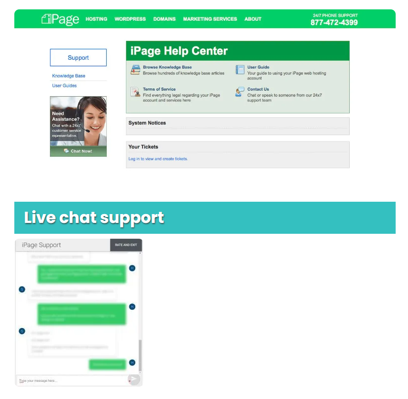 Hostinger vs iPage: Support